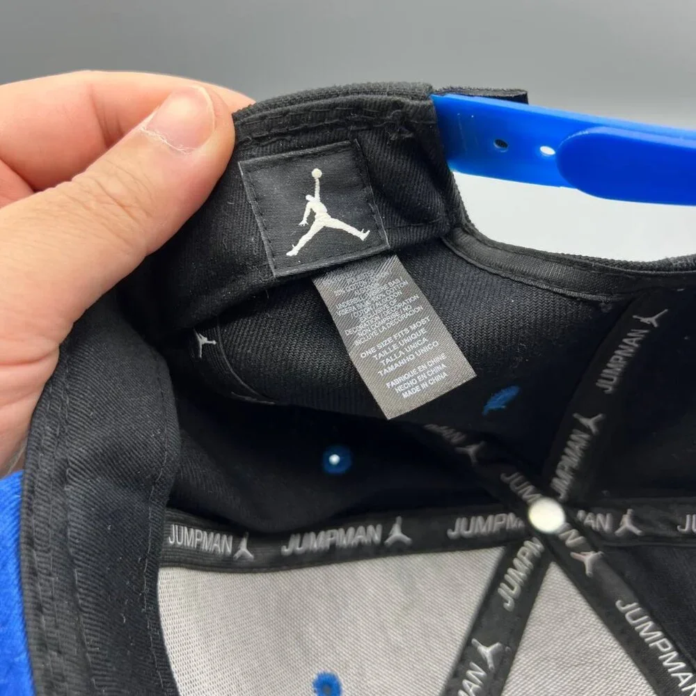 Air Jordan Hat Men Black Blue Last Shot Jumpman Snap Back Cap‎